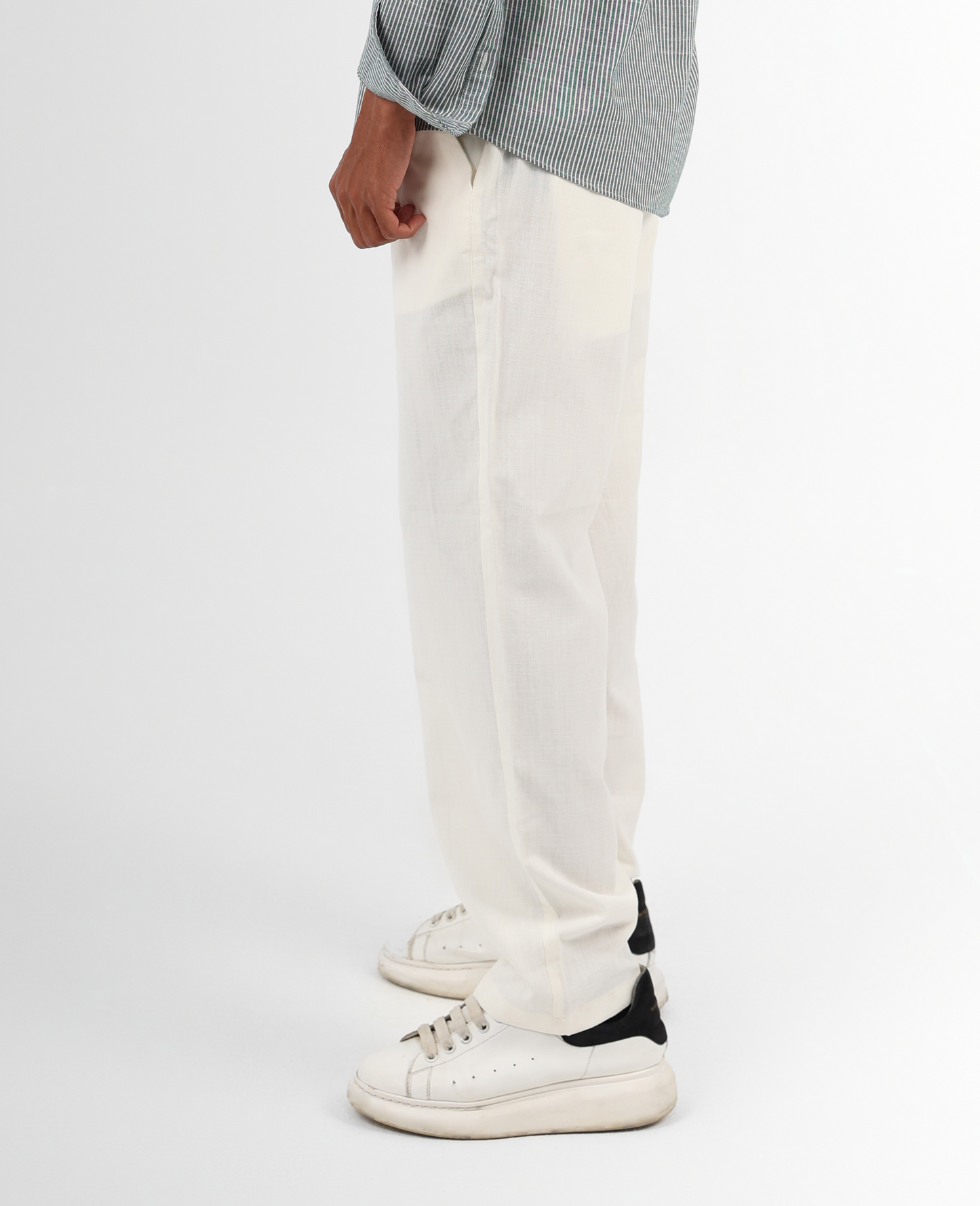 Off White Linen Pants