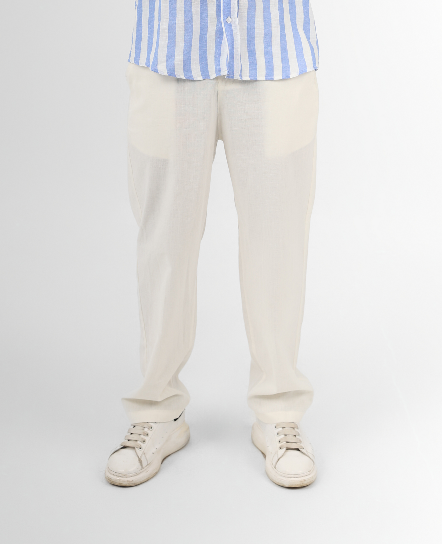 Off White Linen Pants